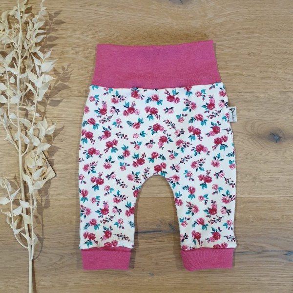 Pink Blumen (Pink Melange) - Jogging Pants