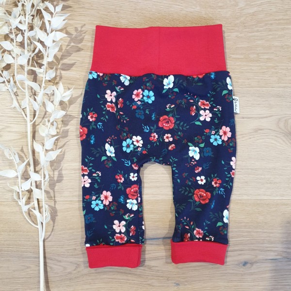 Navy Rot Blumen (Rot) - Jogging Pants