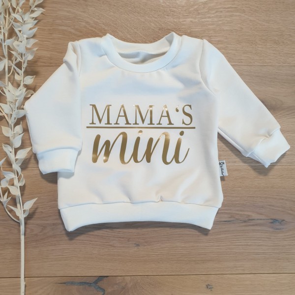 Cremeweiss (Weiss) - Mama's MINI (Gold)- Sweater
