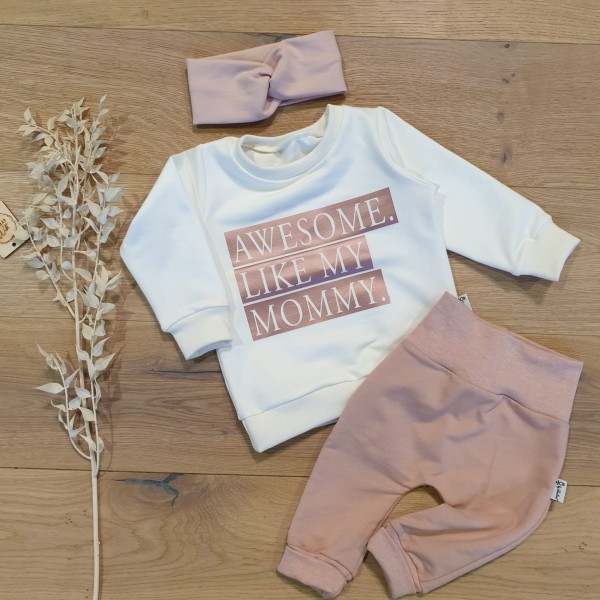 SET - Awesome like my... (Rosegold) - Sweater (W),Jogging Pants (R) & Stirnband (R)