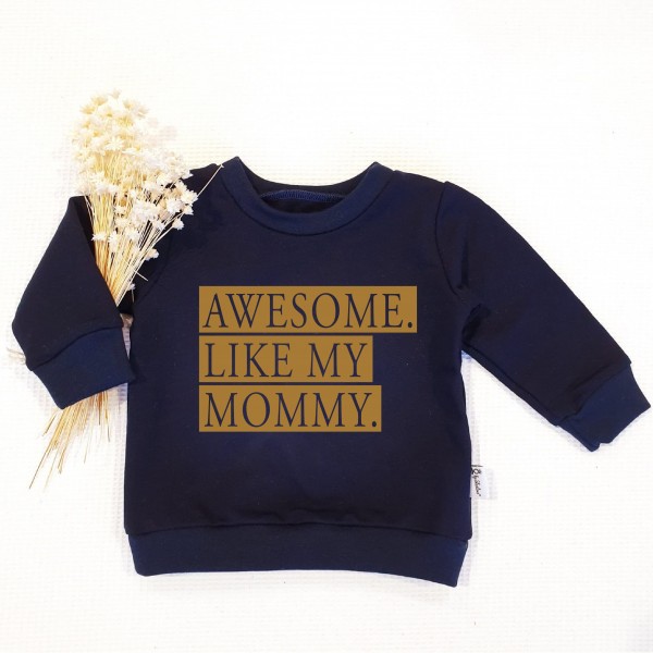 Navy - Awesome. Like my... (Gold) - Sweater