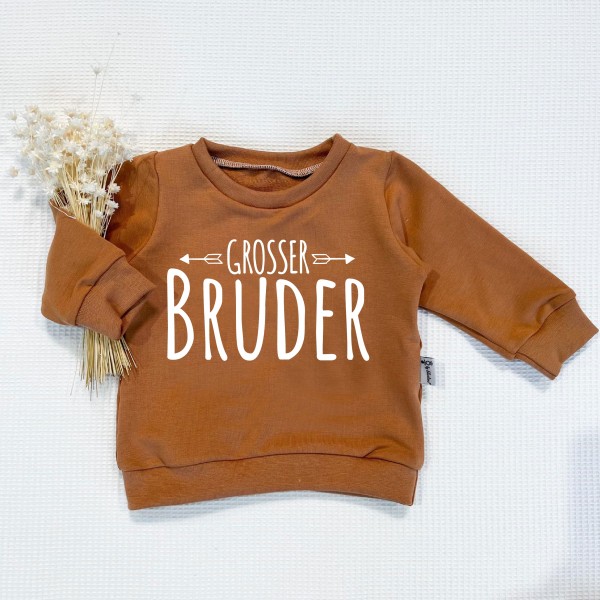 Caramel - Kleiner oder Grosser Bruder (weiss) - Sweater