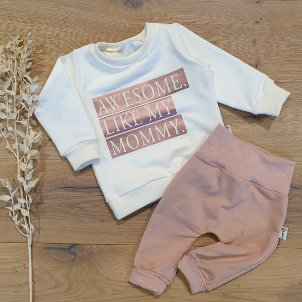 Cremeweiss - Awesome Liky my... (Rosegold) - Sweater und Jogging Pants (Rose)