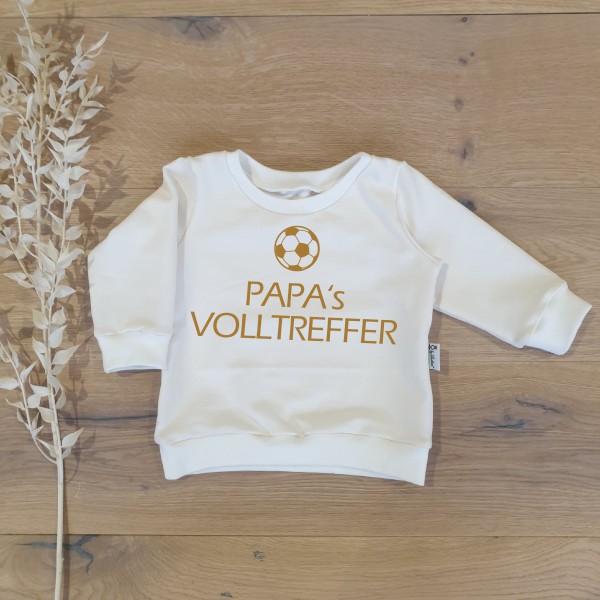 Cremeweiss - Papa`s Volltreffer (Gold) - Sweater