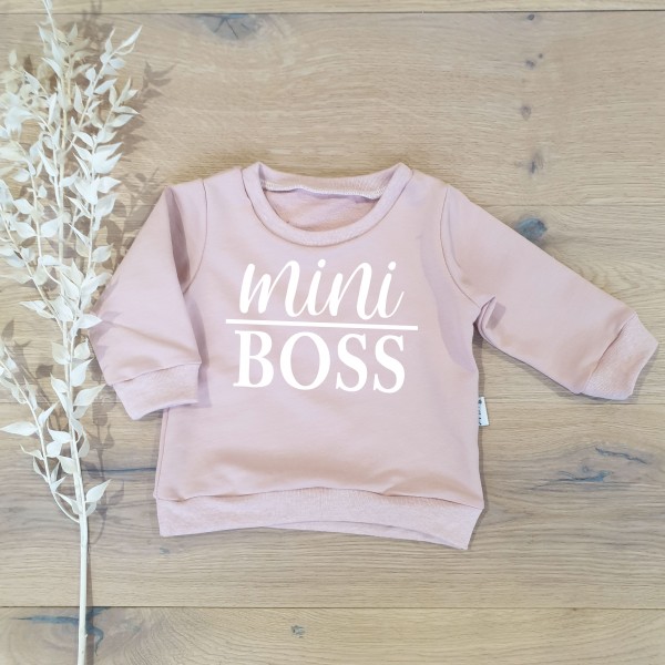 Rose (Rose Melange) - Mini Boss (weiss) - Sweater