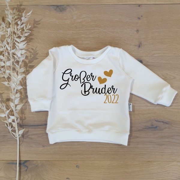 Cremeweiss - Großer Bruder 2022/23/24 (Schwarz-gold) - Sweater