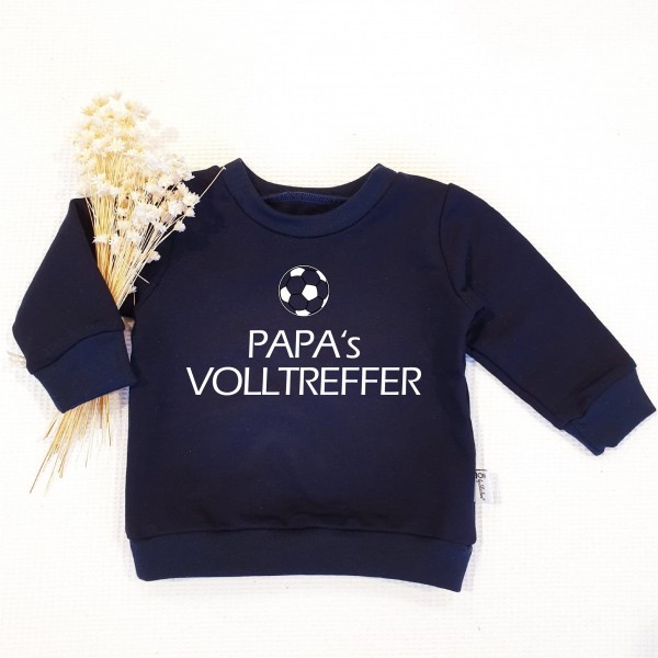 Navy - Papa`s Volltreffer (Weiss) - Sweater